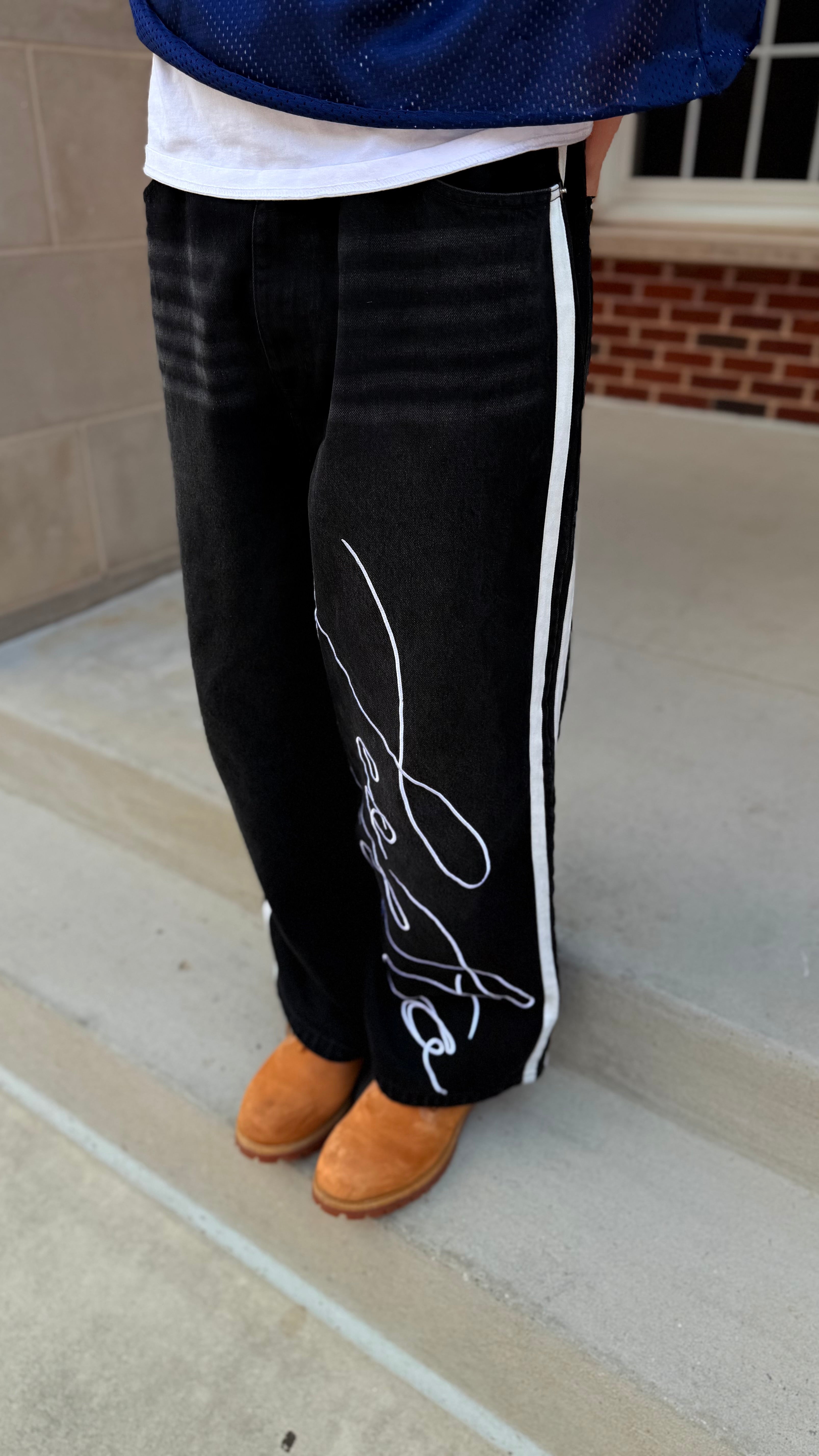 LEOSTO Signature Baggy Jeans